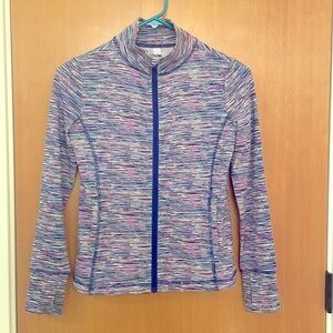 Ideology brand girls size M athletics top very colorful with pattern/ like new